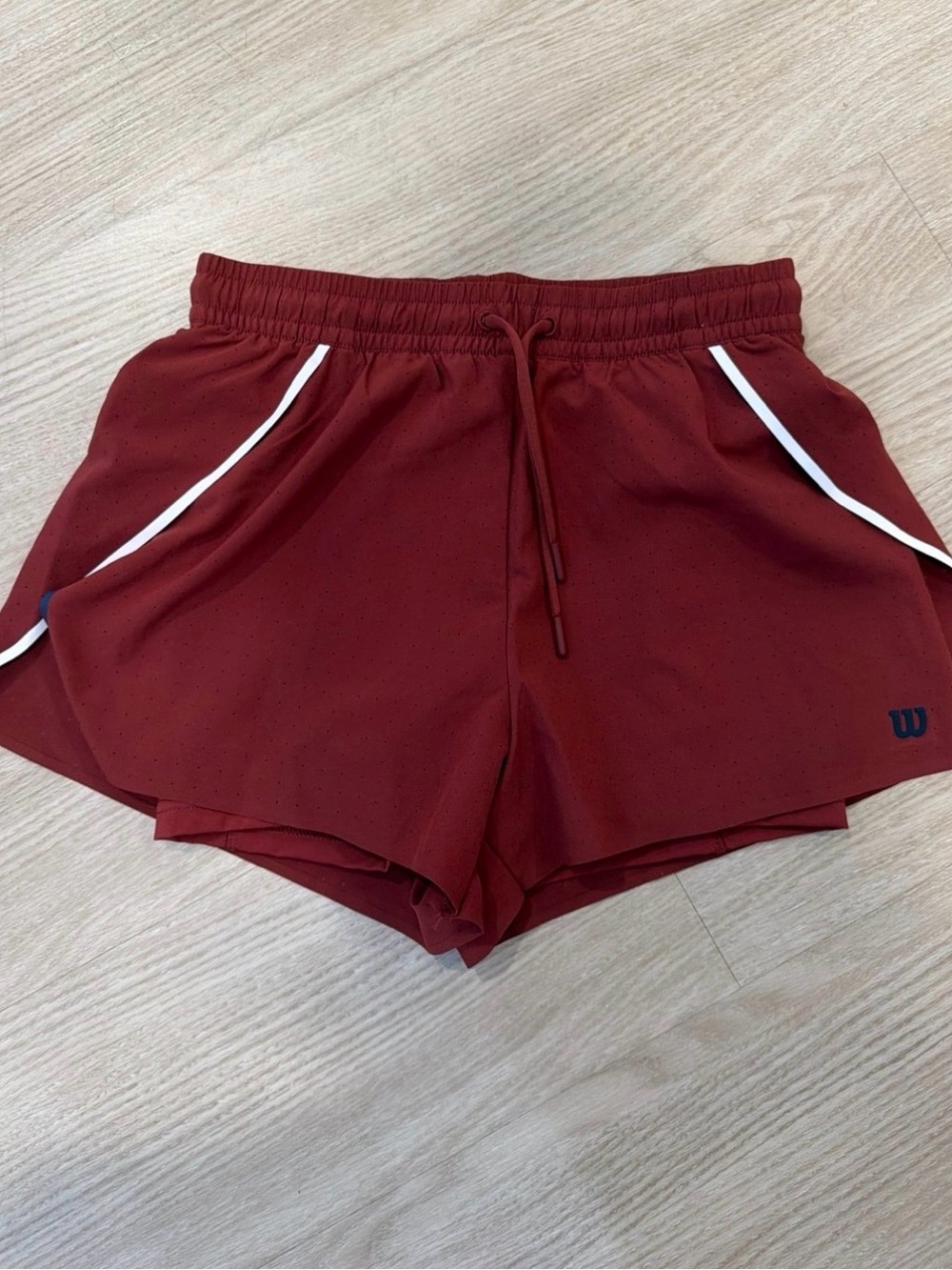 Wilson Women's Maroon Athletic Shorts with liner